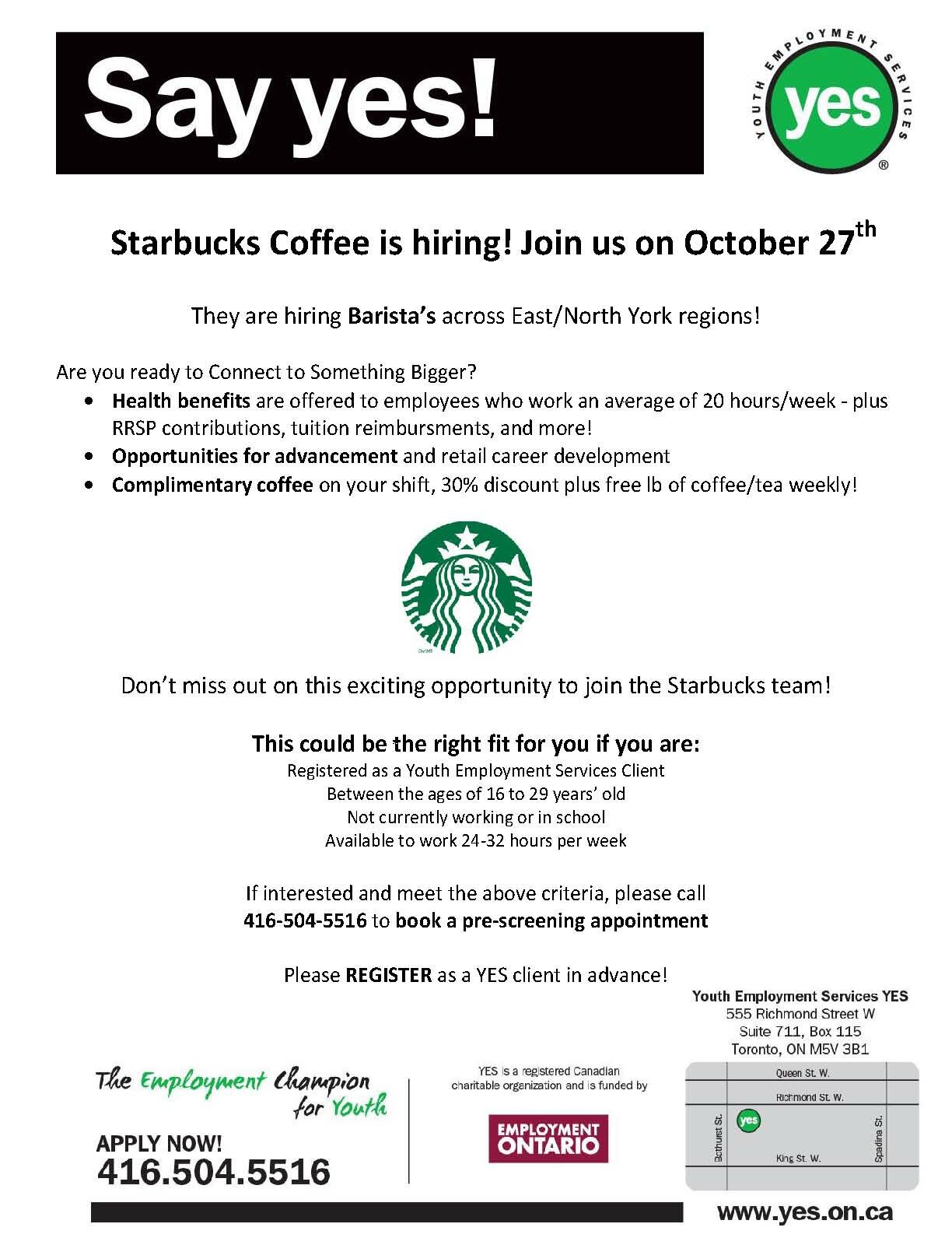 YES Flyer (Starbucks Event)