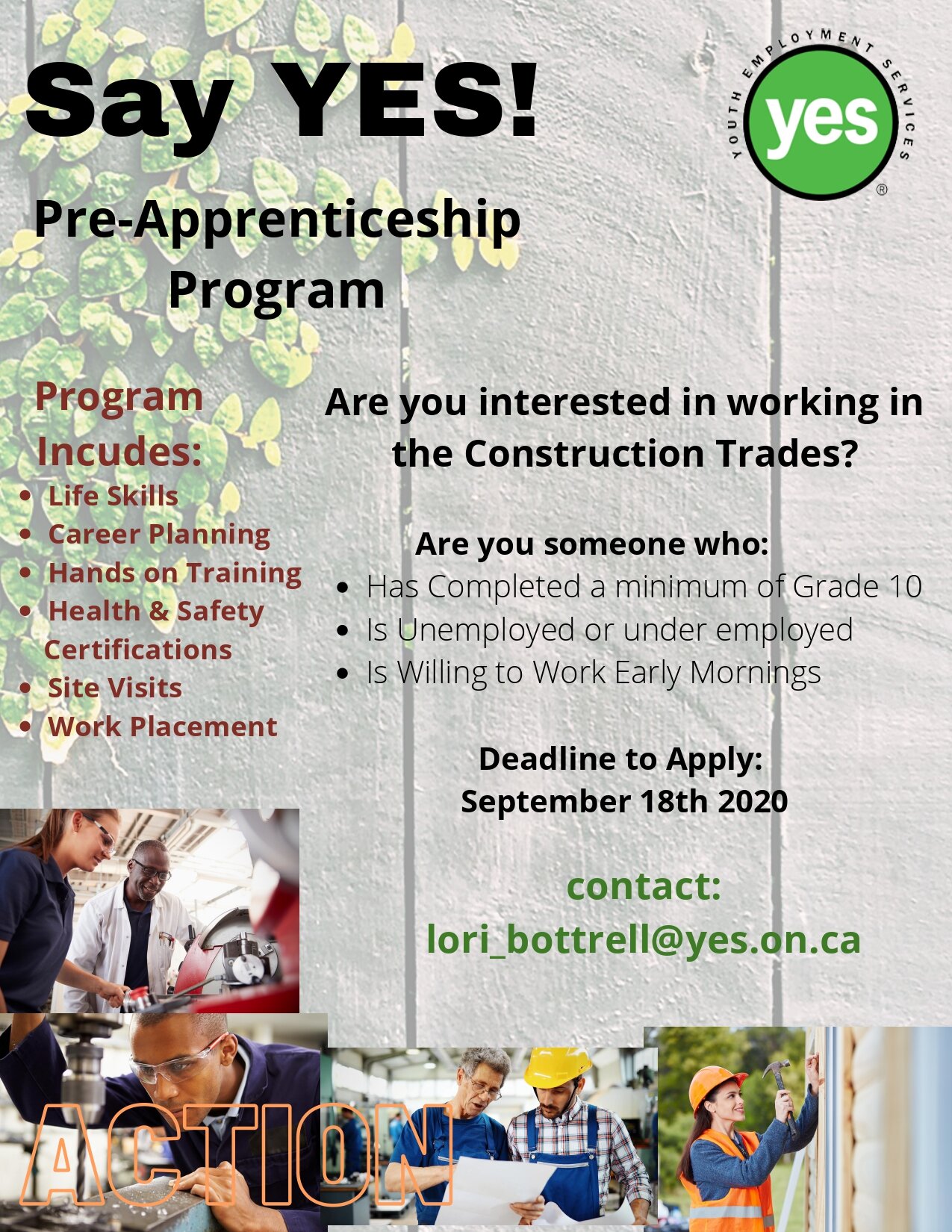  Pre-Apprenticeship Construction Trades