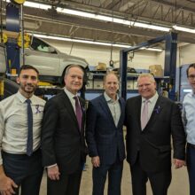 YES CEO with Premier Ford, Minister’s McNaughton, Lecce & Bethlenfalvy for new Trades Programs for Youth Announcement