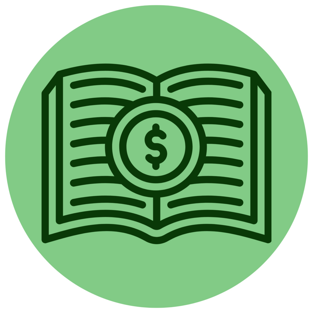 Financial literacy icon